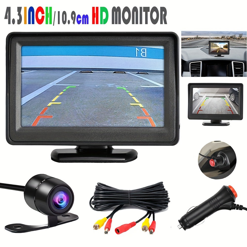 Upgrade Your Car With A Waterproof HD Reversing Camera & 4.3 Display