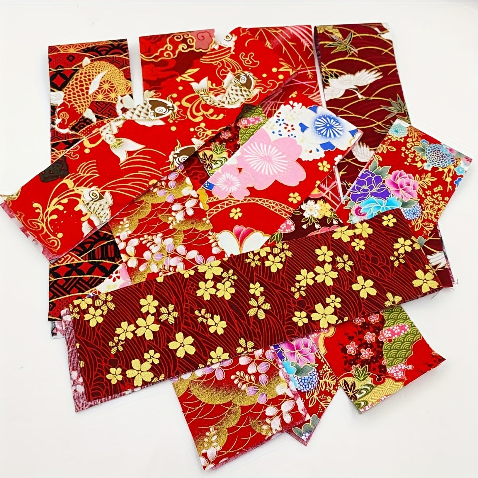 40pcs 2.5*9.8 Inches (6.5cm*25cm) Quilting Bronzing Fabric Cotton Craft DIY Handmade Doll Clothes Fabric Precut For Patchwork DIY Handmade Craft Sewing Supplies