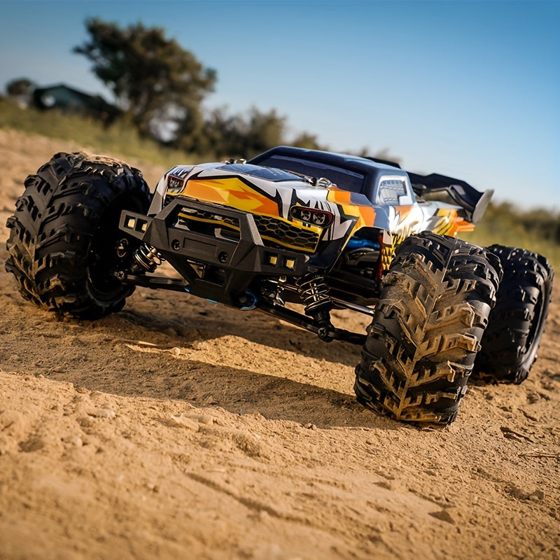 Voiture RC rapide 1:16 avec télécommande à grande vitesse. Tout Terrain Hors Route Camion Hobby Voiture Jouet. Cadeau pour l'anniversaire, Halloween, et Noël