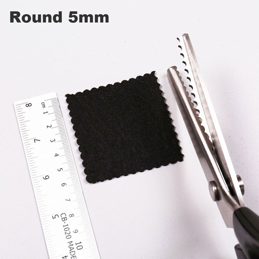 1pc Scissors Sewing Embroidery Fabric Zigzag Shape Craft Cut Dressmaking Leather Handicraft DIY Tool