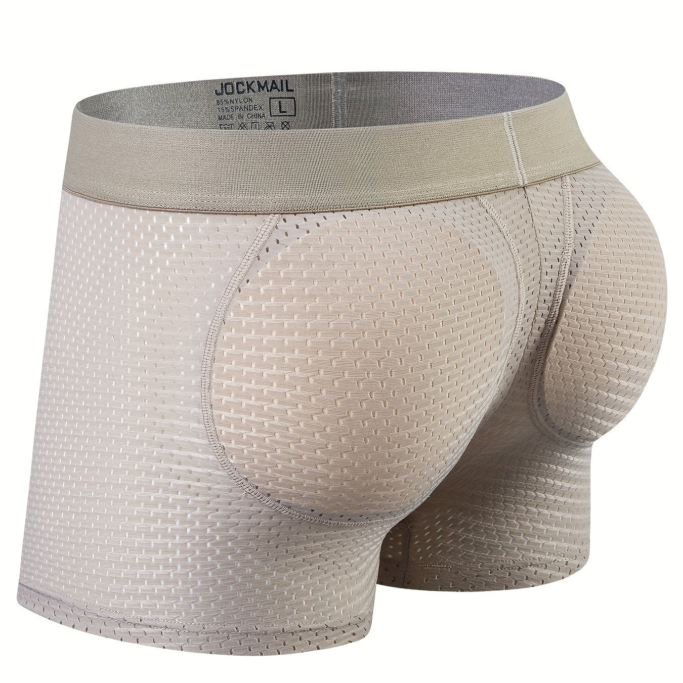 1 peça cueca boxer masculina sexy fashion respirável macia e confortável com elevação do bumbum