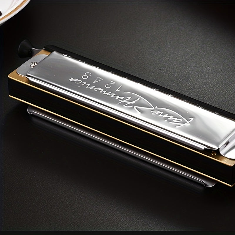 12-Hole Chromatic Harmonica: Unlock Your Musical Creativity!