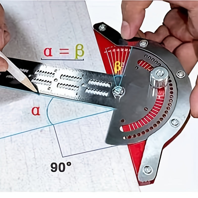 1pc Woodworking Edge Angle Ruler, 10inch, 15inch, 20inch, Home Decoration Ruler, Woodworking Tool