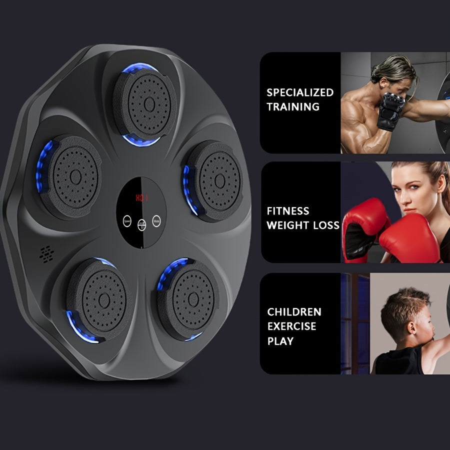 1pc máquina de boxe de música, almofada de alvo de boxe montada na parede para moldar o corpo, treinamento, relaxamento