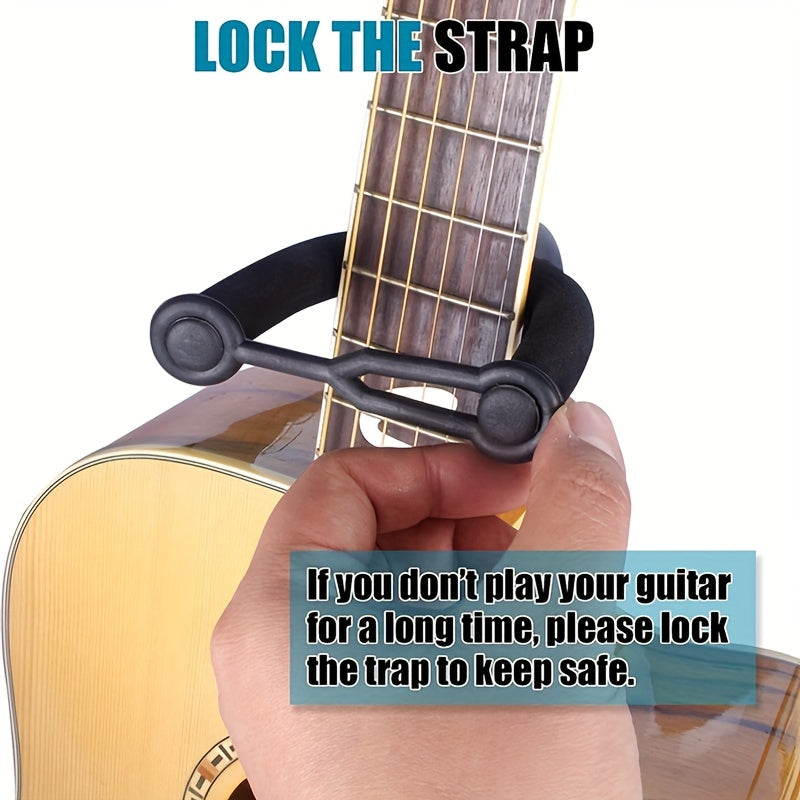 Robust Guitar Holder, Foldable And Adjustable Guitar Stand