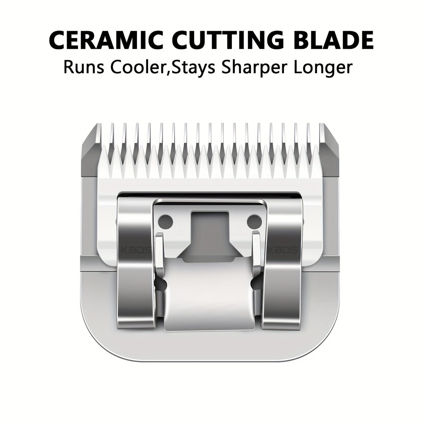 Professional Detachable Blade, KBDS Size 10\u002F7F\u002F5F\u002F4F Detachable Pet Dog Grooming Clipper Ceramic Blades Set,Compatible With Andis,Oster A5,Wahl KM10 Series Clippers,Cut Length 1\u002F16\