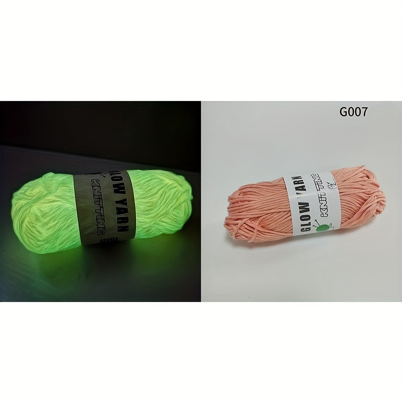 4pcs Glow In The Dark Yarn, 50m\u002Froll DIY Arts Crafts Sewing Supplies For Crocheting