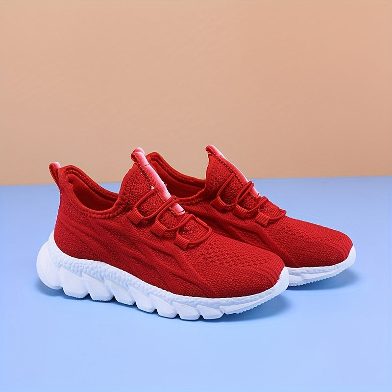 Kids Boys Trendy Breathable Lightweight Shoes Outdoor Comfortable Low Top Slip On Walking Sneakers, Casual Shoes For Fall And Spring