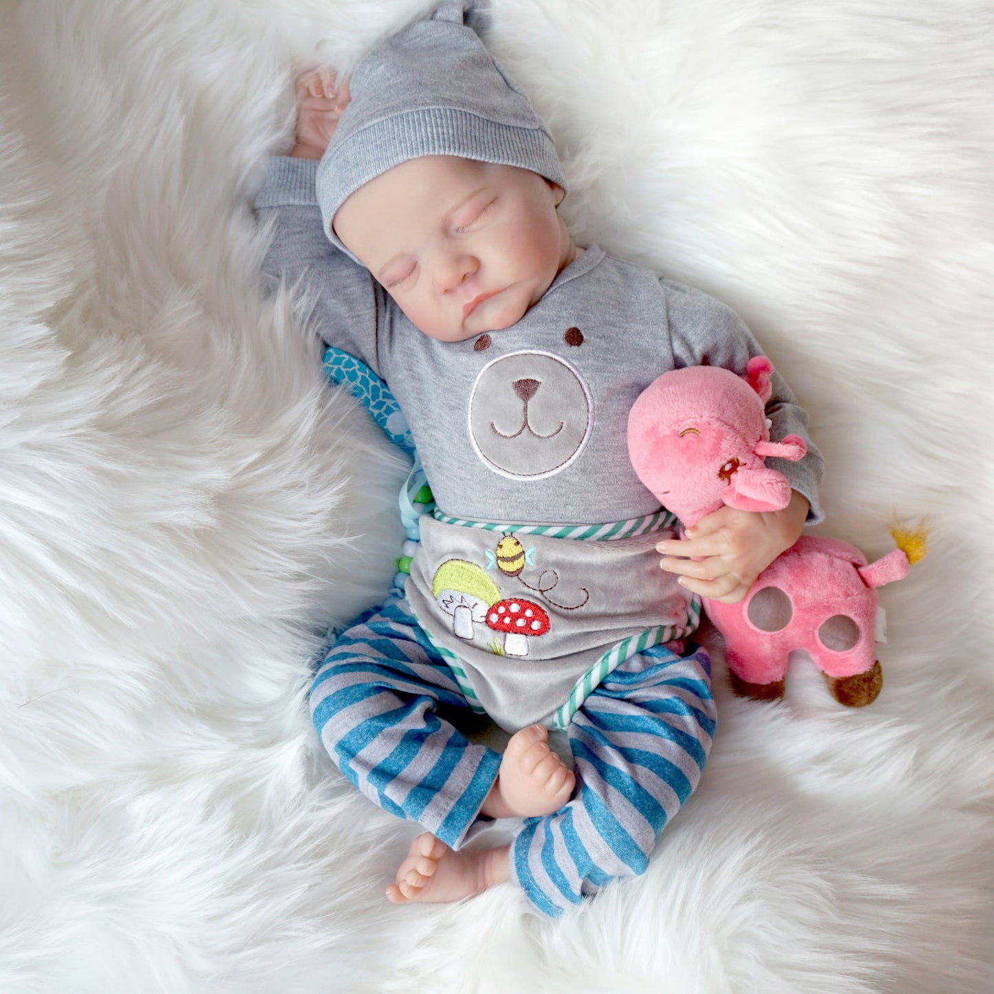 Muñecas de bebé renacido 19 pulgadas \ u002F47cm dormir recién nacido bebé muñecas suave colth cuerpo renacido bebé niño regalo para niños