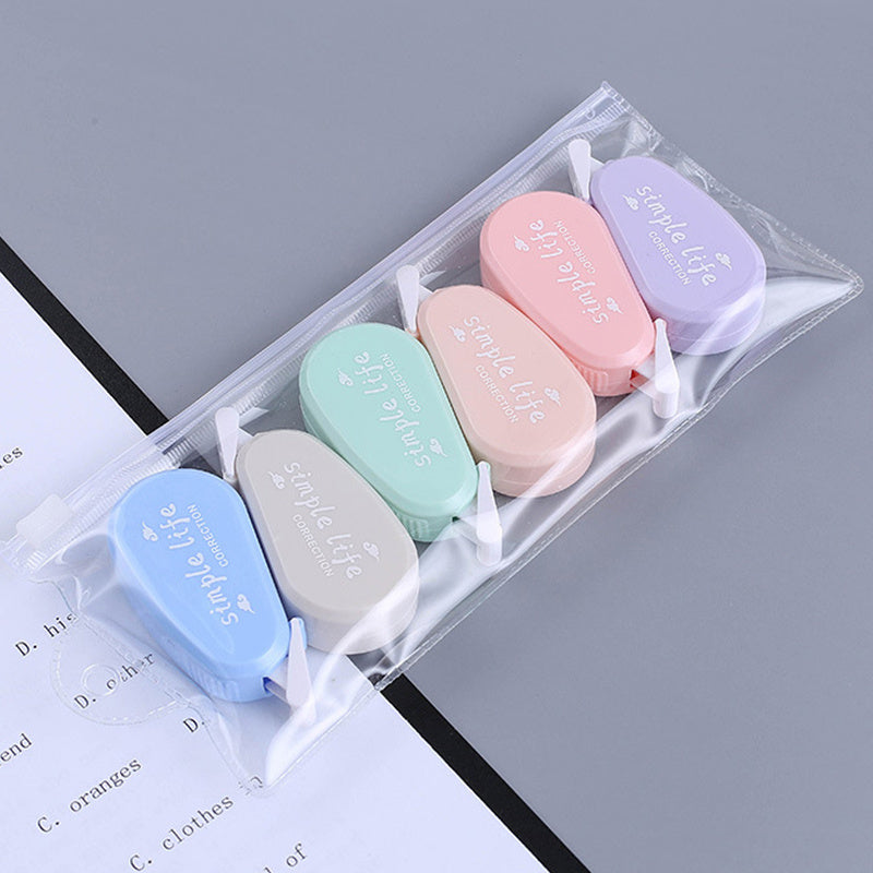 6pcs Multi-color Correction Tape - Perfect For All Your Writing Corrections!