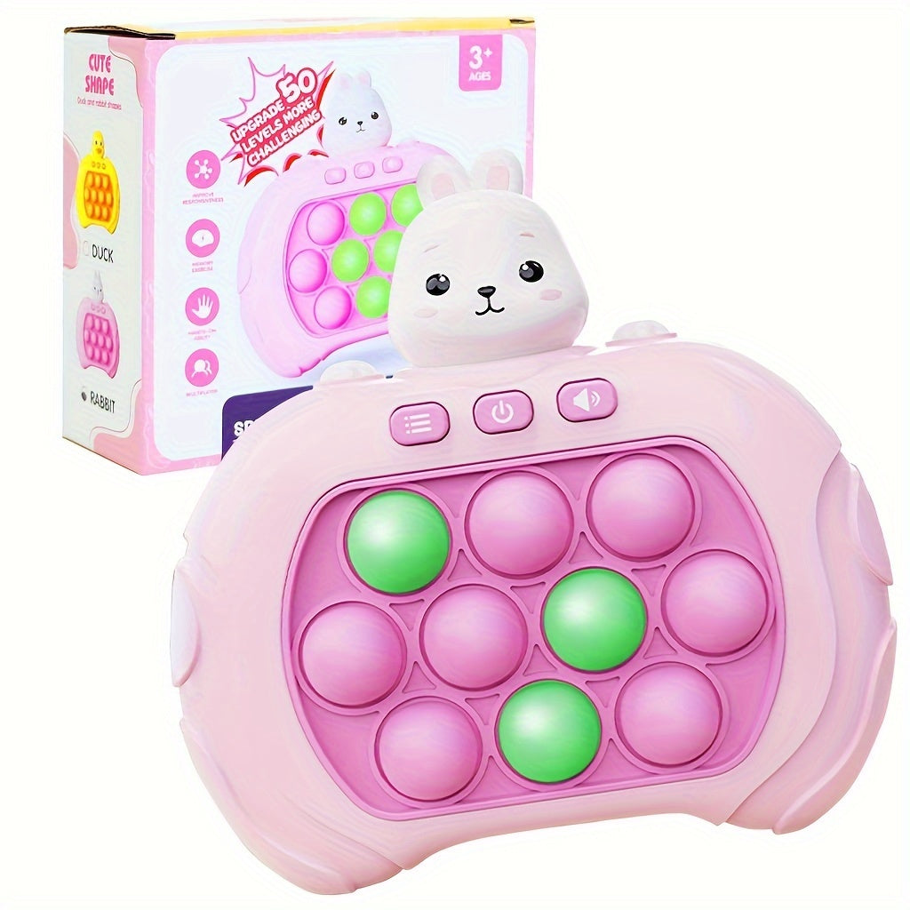 Jeu animal de poche pour des enfants, console de jeu concurrentielle de bulle rapide de poussée