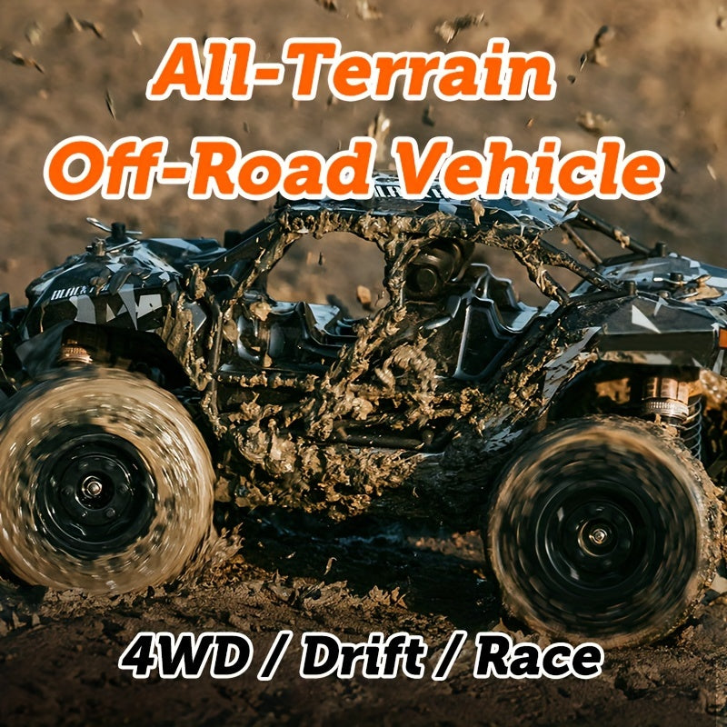 All Terrain Off-Road RC Cars, 80KM\u002FH High Speed, Full Scale 4WD Waterproof Vehicle, Drifting \u002F Racing \u002F Climbing Car, 30 Minutes Play Time, Camouflage Clash Design, Best Halloween and Christmas Gifts