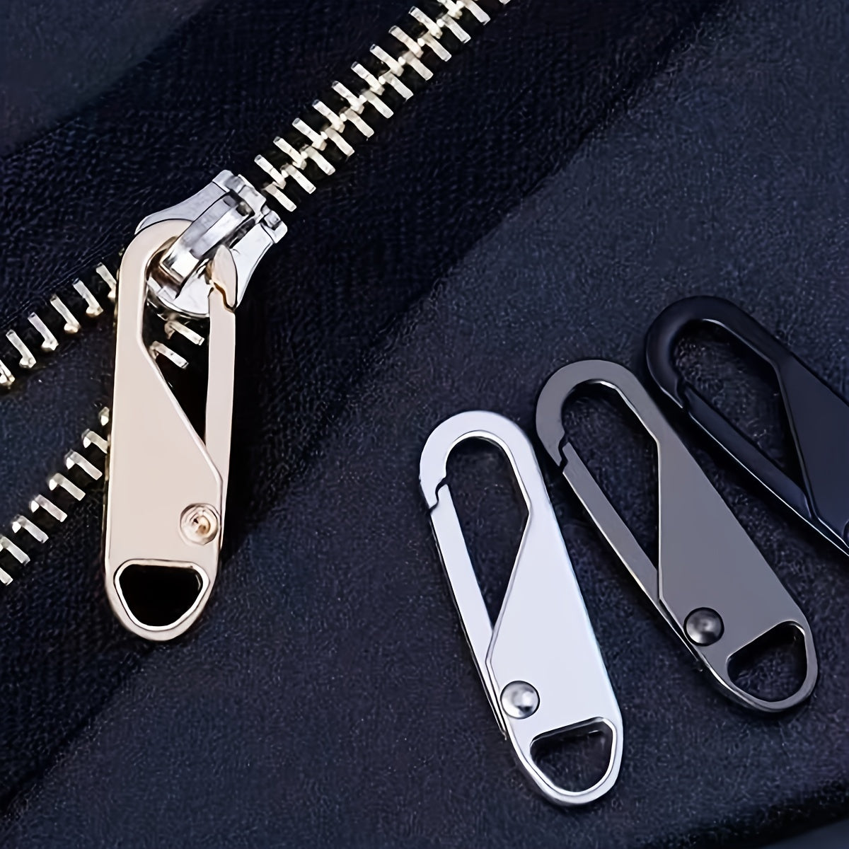 4pcs Zipper Slider Zipper instantanée Zipper réparation Kit remplacement sac de voyage Zipper extracteur bricolage couture