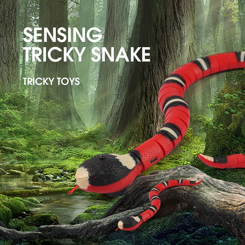 USB Charging Interactive Snake Toy For Cats - Provides Endless Fun And Exercise For Your Feline Friend