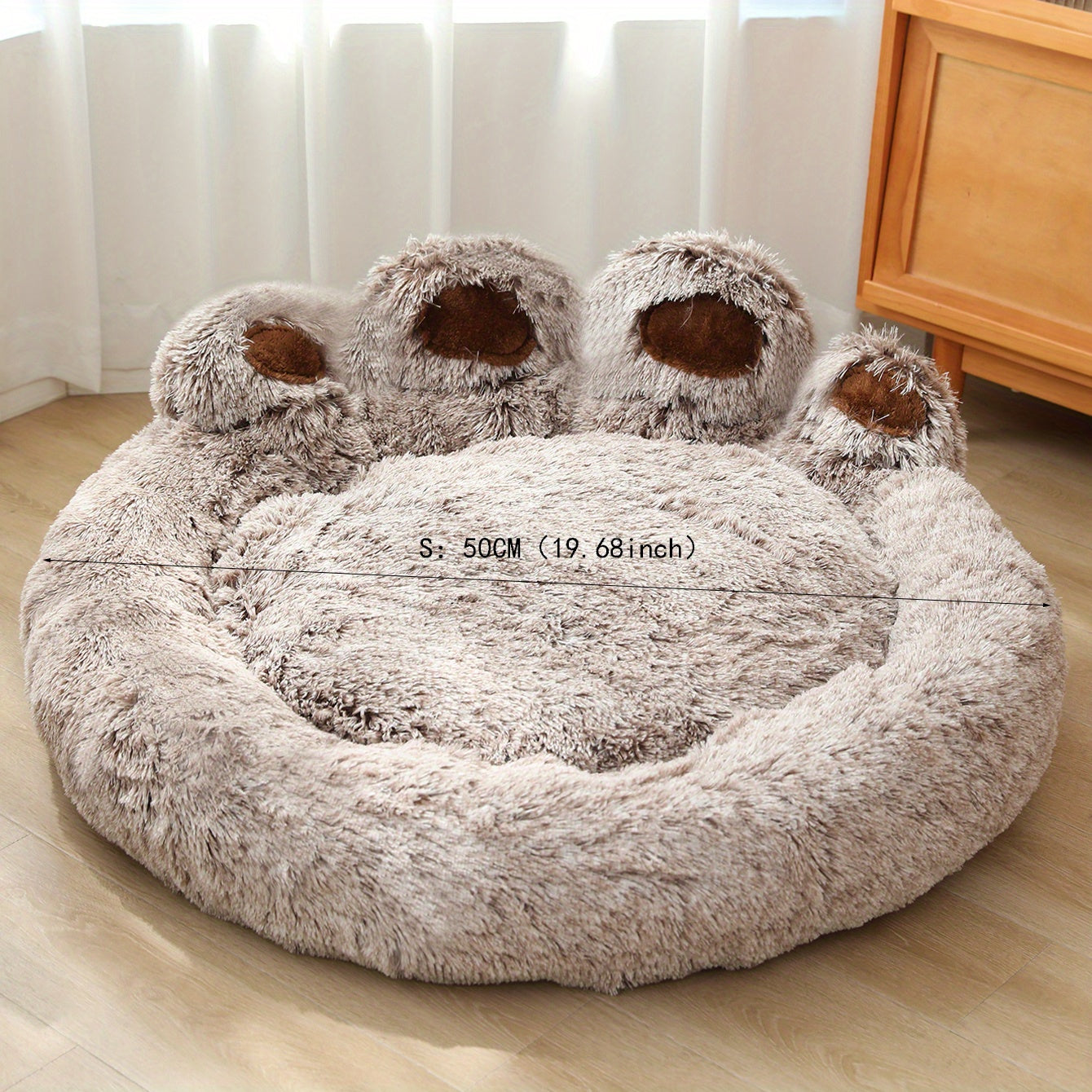 Cute Bear Paw Shape Dog Nest Comfortable Pet Sleeping Beds Dog Bed Cat Mat Soft Cushion