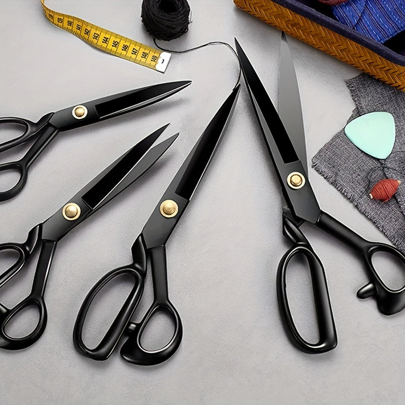 Premium Fabric Scissors Heavy Duty, Sharp Universal Sewing Kit For Office Crafts Sewing Embroidery, Professional Tailor Scissors Fabric Marking For Quilting, Sewing Supplies Accessories (8 Inch Scissors 1 Pair Tape Measure 1 Tailor Chalk 10pcs)