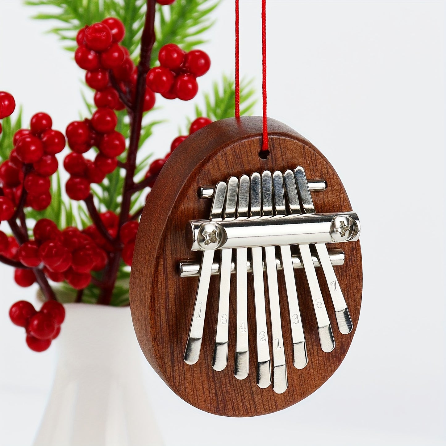 Piano Kalimba de 8 teclas con cuerpo de caoba y bolsa de almacenamiento-Ideal para principiantes, entusiastas de la música y artistas intérpretes o ejecutantes-Regalos perfectos de Navidad y Acción de Gracias, juego de relajación