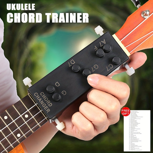 Ukulele Chord Trainer Accessories Practice Tool NEW Ukulele Learning System Teaching Practrice Aid With 4 Chords Lesson 4 Chords Lesson Guitar Practice