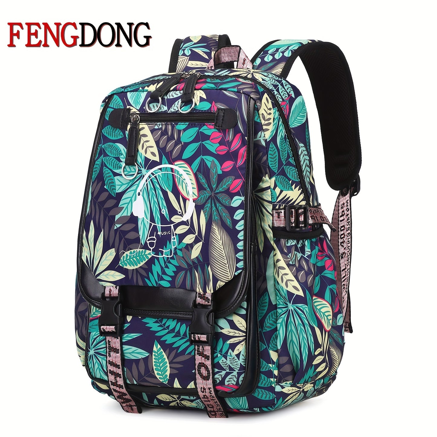 1pc Mode Casual Sac d'école, Trendy Voyage Sac à dos