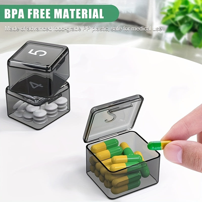 1pc Monthly Pill Storage Box, 30-grid Pill Storage Box, Travel Monthly Pill Box, Vitamin Fish Oil Box G414