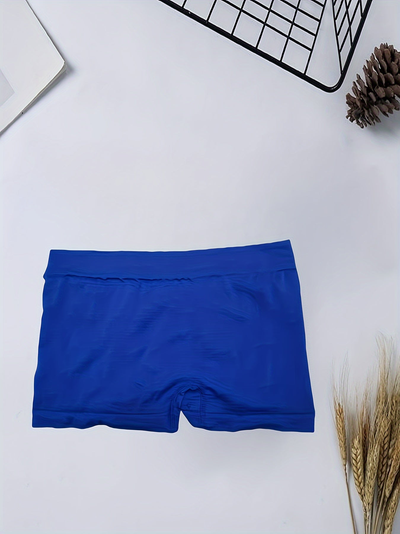 5pcs Men's Fashion Seamless Comfortable Breathable Boxer Briefs Shorts, Men's Underwear, Suitable For Size S\u002FM\u002FL