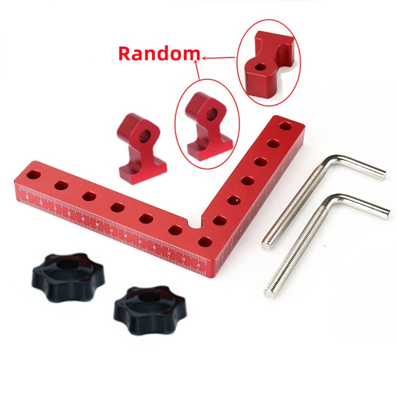 4 Packs, 90 Degree Aluminium Alloy Positioning Squares, Right Angle Clamps,  L-Shaped Corner Clamps, Woodworking Carpenter Clamps