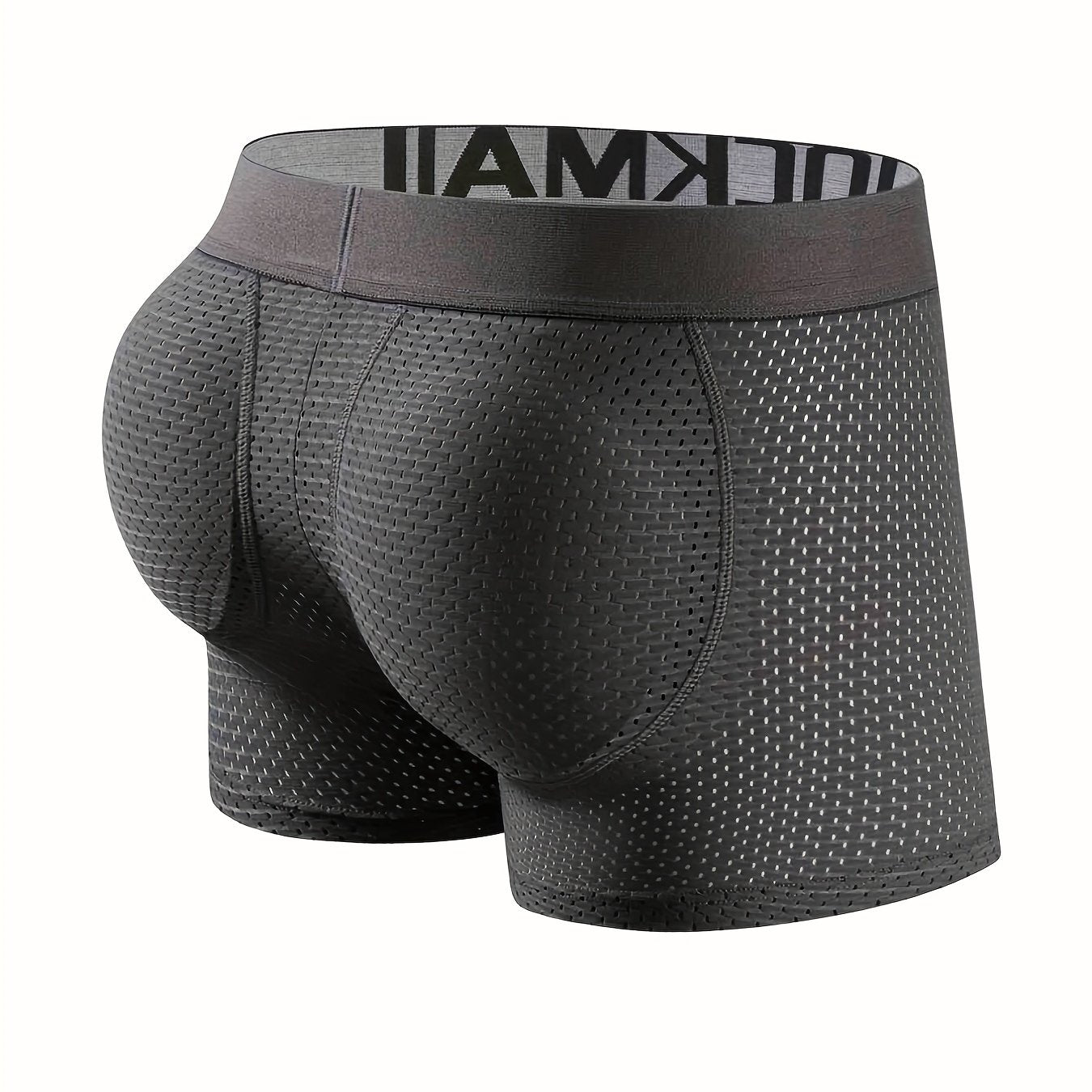 1 peça cueca boxer masculina sexy fashion respirável macia e confortável com elevação do bumbum