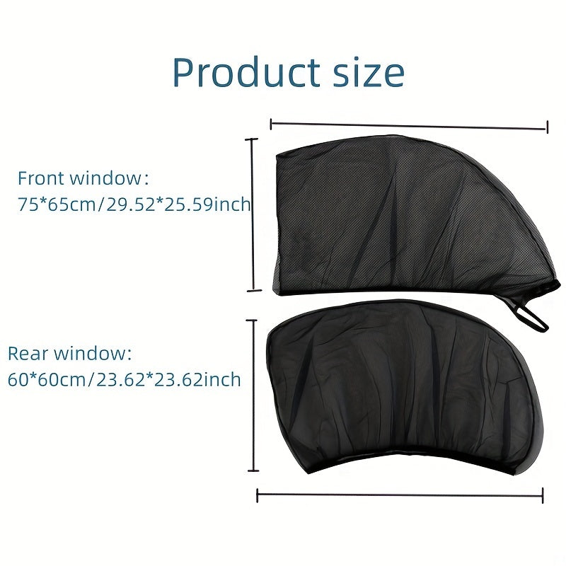 4pcs Suitable For The Screen Window Of SUV And Car, Car Anti-mosquito Screen Window, Breathable And Anti-mosquito, Protect Your Safety