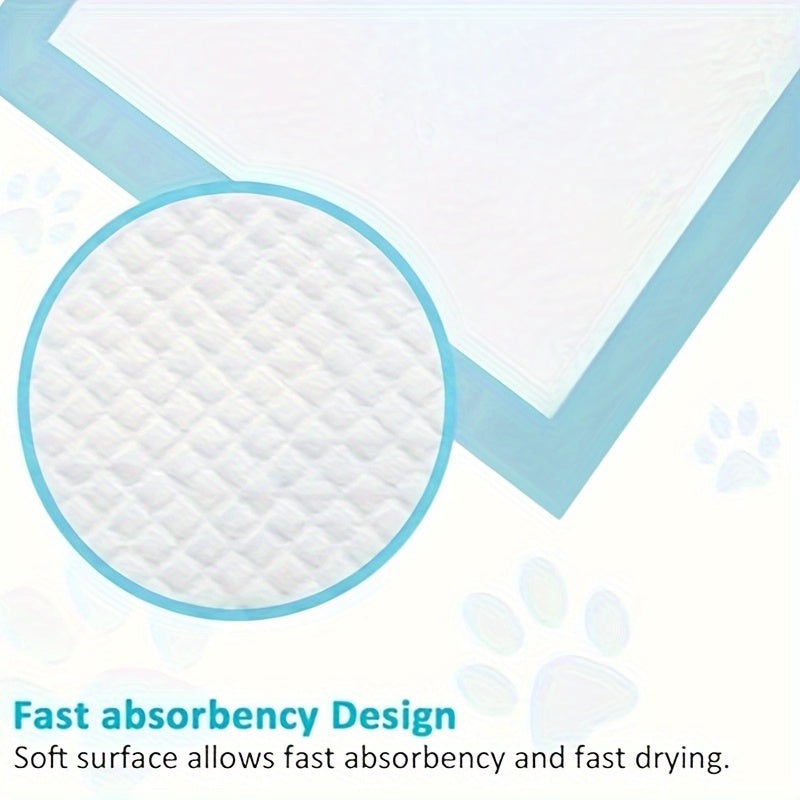 40\u002F50\u002F100pcs Dog Training Diaper Pad, Absorbent Pet Diaper Disposable Cleaning Diaper Pad