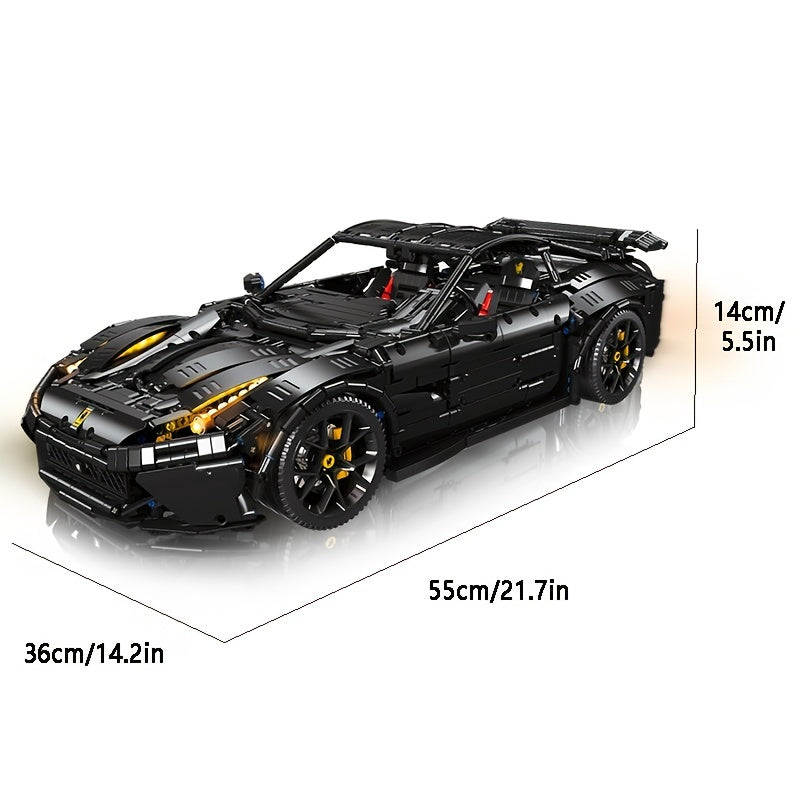 3097pcs Assembled Building Blocks Toys, City F12 Car Model, Creative Racing Sports Car Toys, Gift For Sports Car Lovers