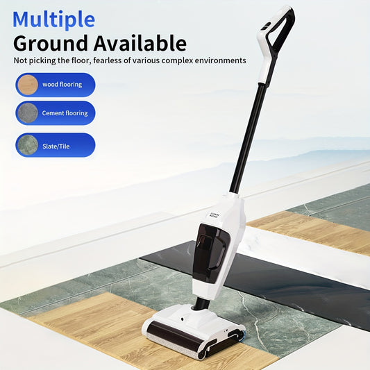 1pc, Double Rollers Floor Cleaner Machine Complete Wet Dry Cordless Floor Cleaner And Mop, Lightweight Cordless Vacuum One-Step Cleaning,Great For Sticky Messes And Pet Hair Christmas Gift Stocking Stuffers For Adults Weird Stuff Christmas Gift Ideas