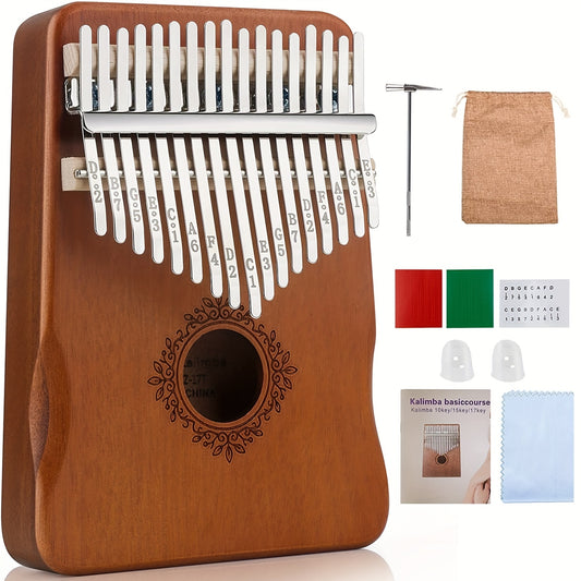 Portable 17-key Thumb Piano Kalimba, Easy To Learn Musical Instrument Gift For Adult Beginners