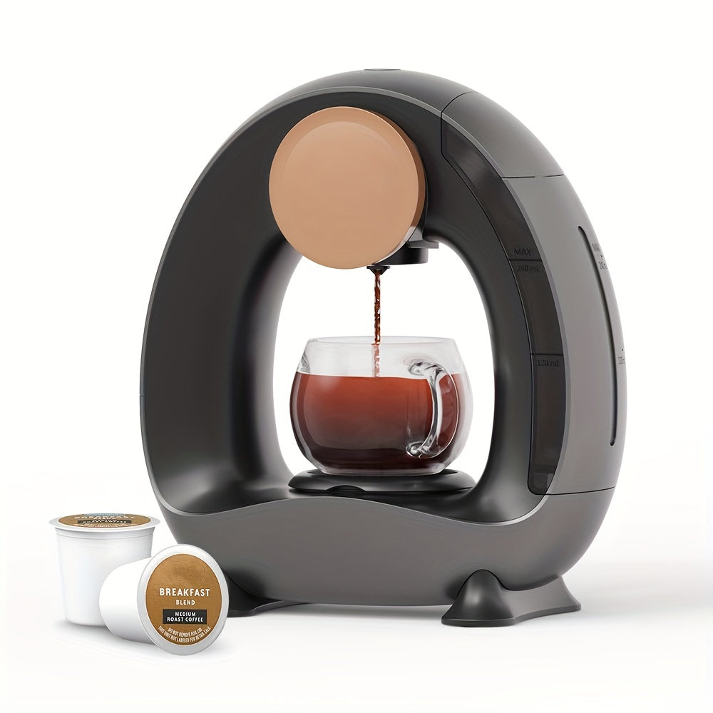 1pc, mini cafetière, machine à expresso portable, machine à capsules de café américaine, compatible avec toutes les capsules K-Cup originales pour voyage, camping, bureau, maison, cadeau d'anniversaire de mariage de Noël Accessoires pour cafetière