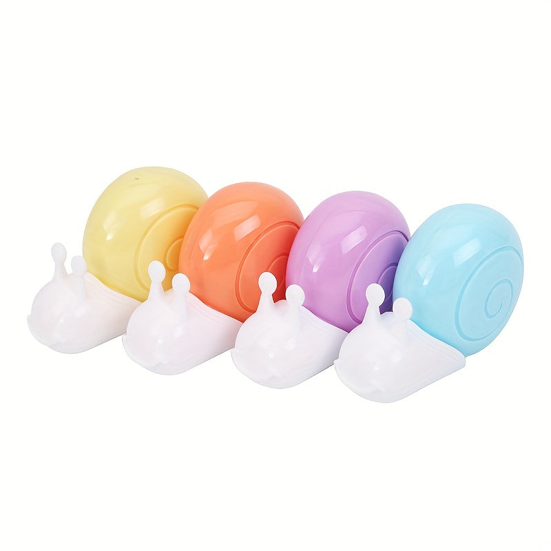 4pcs Of Stationery Large Capacity 0.2×236.2in (5mm×6m) Correction Tape, Small Snail Cute Cartoon Preschool Pupils Correction Tape