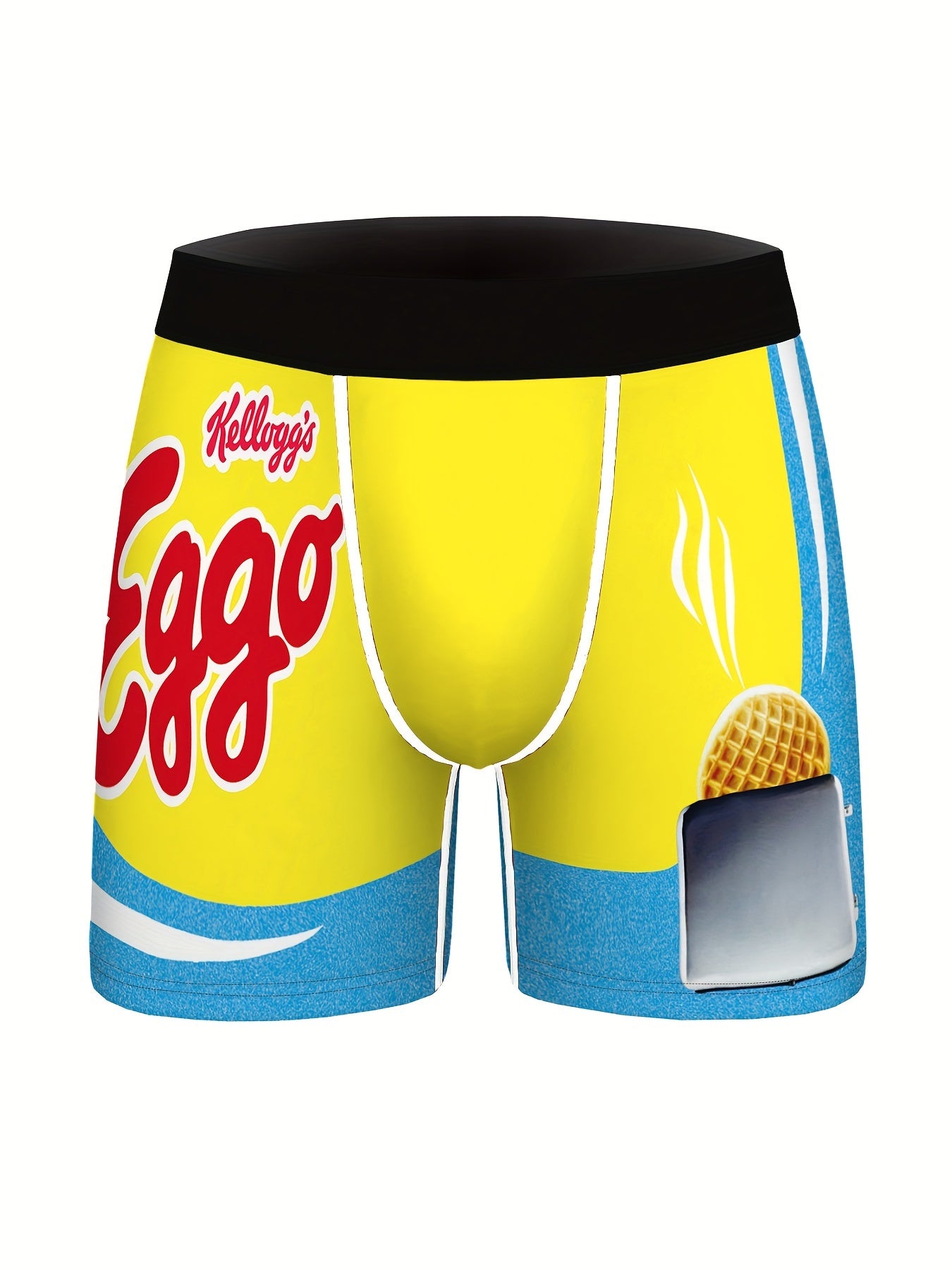 3 peças de cuecas boxer longas com estampa digital masculina, respiráveis, confortáveis e de secagem rápida, cuecas boxer elásticas, calções esportivos, calções de banho para piscina de praia, roupas íntimas masculinas inovadoras