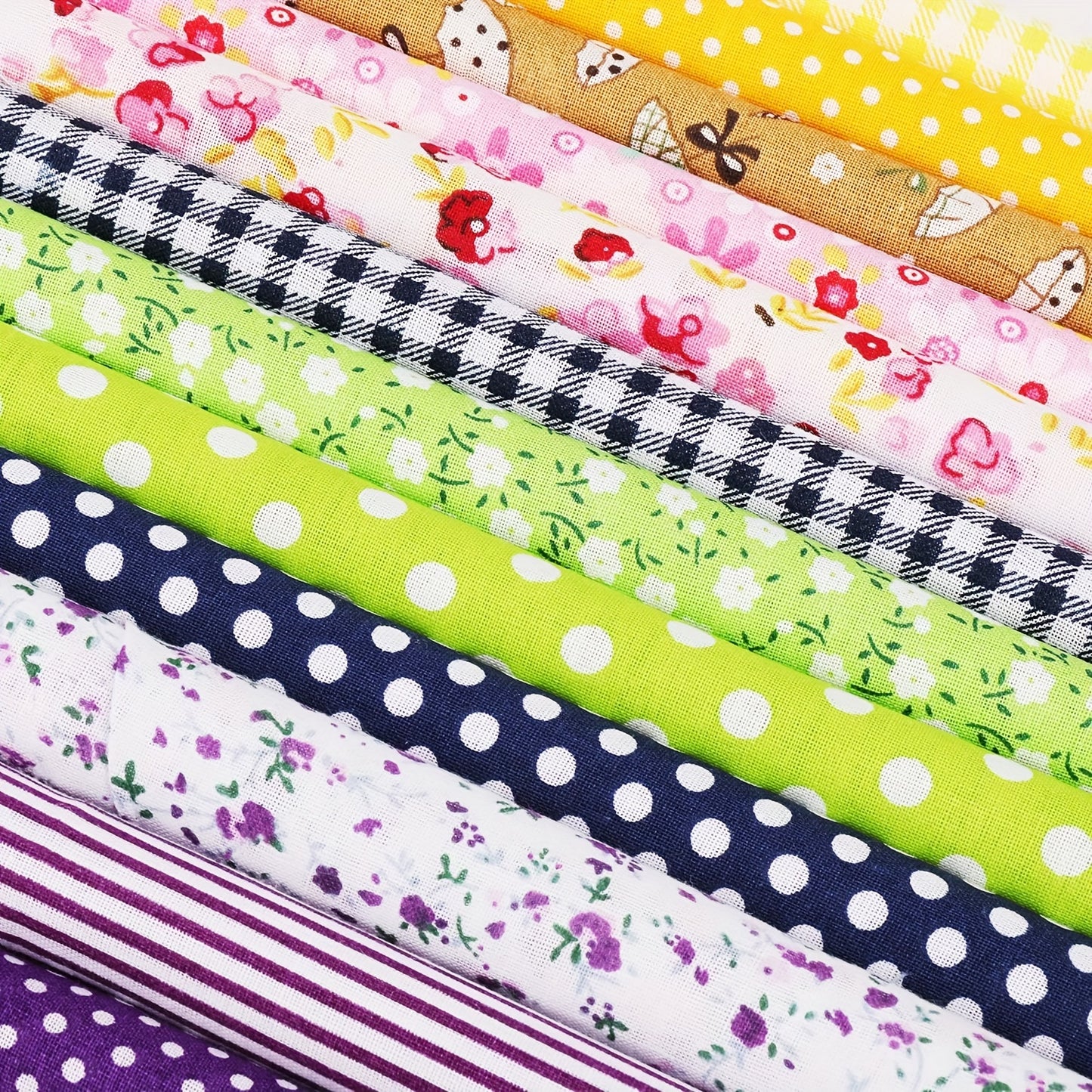 100 piezas, 4 ''X 4'' Craft Fabric Bundle cuadrados, paquete de cuartos de costura de bricolaje, paquetes de tela precortada para tela precortada, paquetes de tela acolchada, bricolaje costura acolchado Scrapbooking