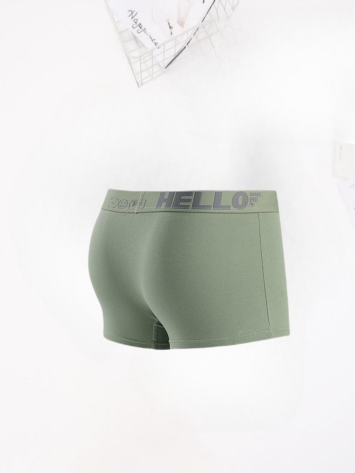 3 Stück \ u002Fpack 95% Baumwolle bequeme mittelgroße, einfarbige Unterwäsche, klassische atmungsaktive Mode Boxershorts