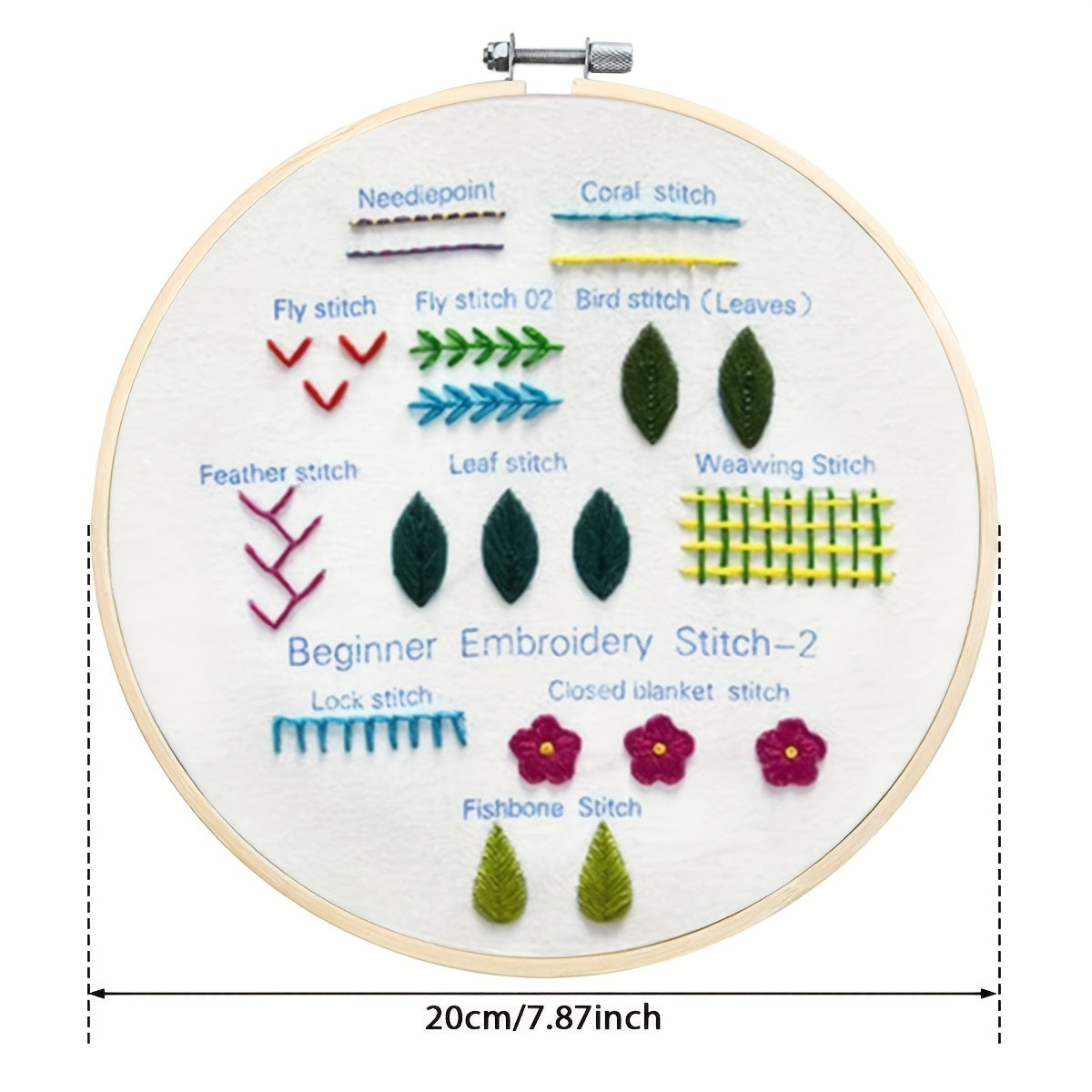 DIY Embroidery Stitch Practice Kit Handmade Embroidery Starter Kit To Learn 30 Different Stitches Hand Stitch Embroidery Skill Techniques For Beginners And Craft Lover Embroidery Stitch Practice Kit Embroidery Stitch Practice Kit