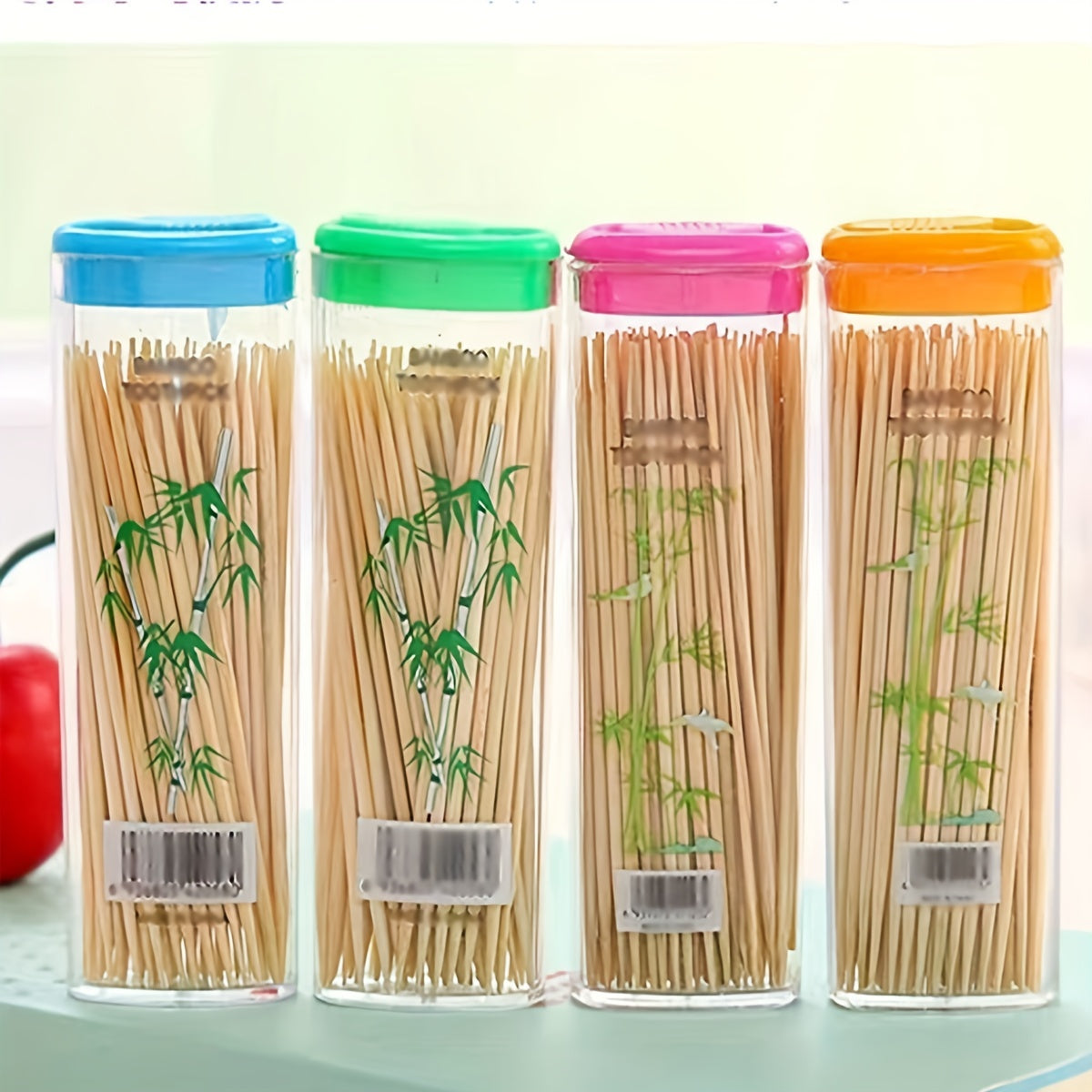 1pc, Bamboo Toothpicks, Disposable Wooden Toothpicks, Multifunctional Toothpicks, Dental Cleaning Toothpicks, Fruit Fork Thoothpicks, Portable Toothpicks For Home Restaurant Hotel, Cleaning Supplies, Cleaning Gadgets, Back To School Supplies