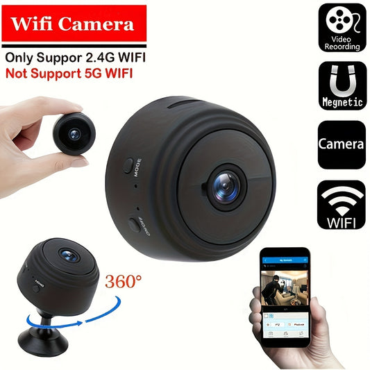 Upgraded Smart Home Security Camera 2.4G WiFi IP Camera With Night Vision, Motion Detection Alarm, Monitor & Remote Wireless Camcorder For Video Surveillance, For Safety Christmas, Halloween, Thanksgiving Day Gift