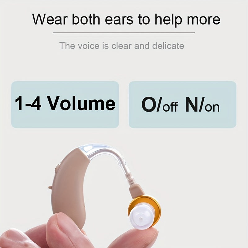 Elderly  Double-ear Battery Type Hearing Aid Can Not Hear Can Not Hear The Sound To Be Available