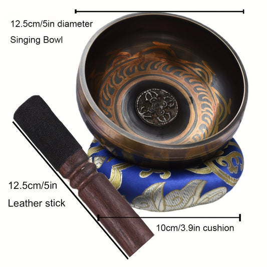 5inch Himalaya Singing Bowl Handmade Sound Bowl For Meditation Yoga Sound Healing Chanting Bowl