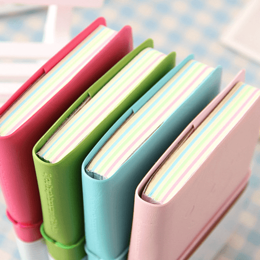 200 Sheets of Brightly-Colored Leather Notebook - Perfect for Office & School Supplies!