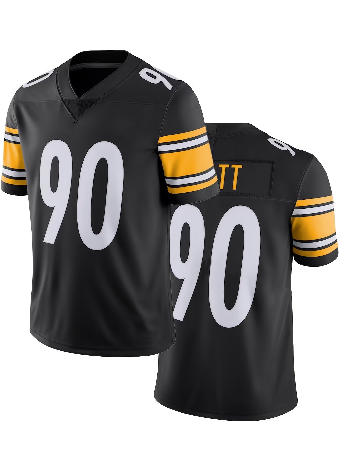 Camiseta del jersey de la impresión gráfica #90 de los hombres del tamaño extra grande para los deportes, ropa de los hombres