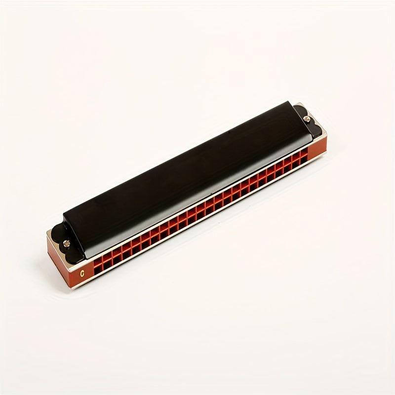 24 Holes Tremolo Harmonica Key Of C, Tremolo Mouth Organ Harmonica For Adults, Professionals And Students (T2406K-C)