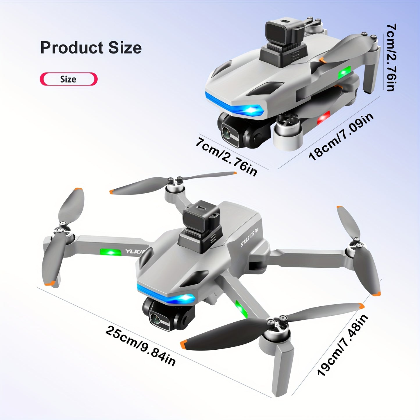 New S135pro  UAV Drone - 5G Signal, Dual WiFi, 1080P Camera, LCD Display, Quadruple Radar Obstacle Avoidance, Extended Flight Time.Perfect For Beginners Men's Gifts And Teenager Stuff