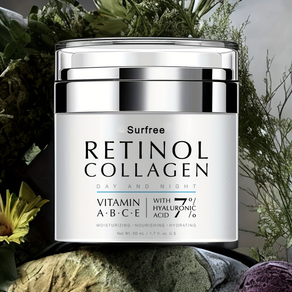 Retinol creme für Gesicht Nacht und Tag, Hautcreme mit Retinol-Kollagen-Gesichts creme, Vitamin C-Feuchtigkeit creme, Retinol-Feuchtigkeit creme für empfindliche Gesichtshaut