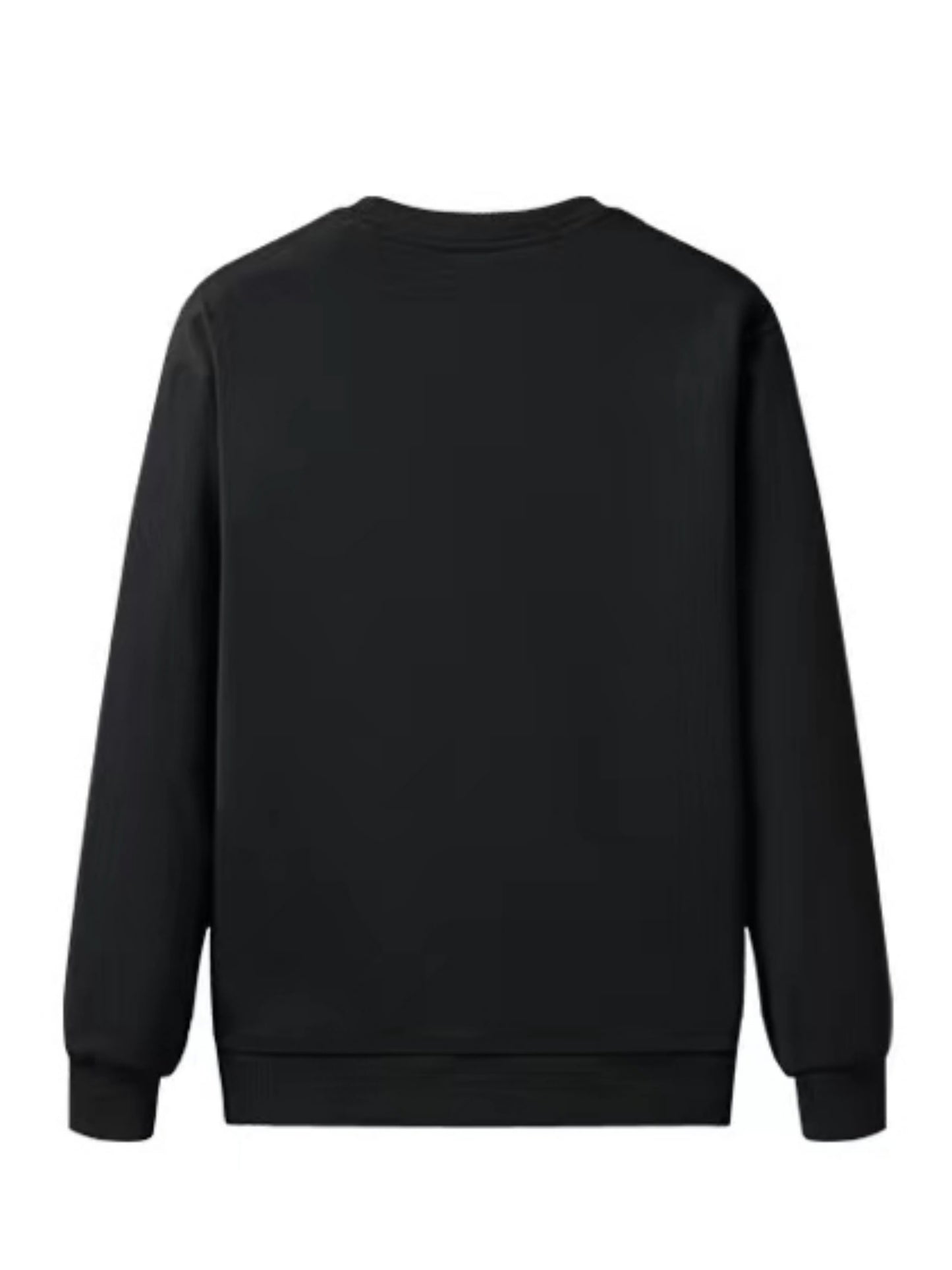 Sweatshirt mit Rundhalsausschnitt und Kreuzdruck für Herren, Pullover für Männer, Fleece-Sherpa-gefüttert, Sweatshirts für den Winter und Herbst, Langarmshirts