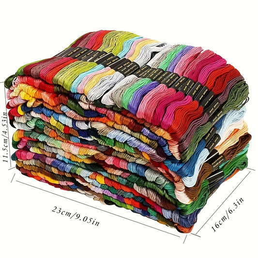 447 Colors Cross Stitch Threads Cotton Rainbow Color Embroidery Floss Color Palettes Bracelets Floss 314.96inch Crafts Floss Mixed Color Embroidery Thread For Friendship Bracelets DIY Thread Crafts