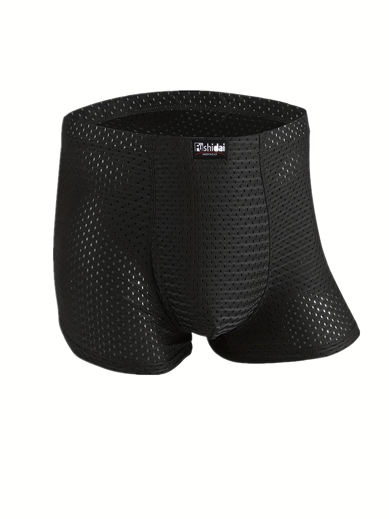 Calzoncillos boxer de talla grande para hombre 3pcs, calzoncillos de boxeador elásticos cómodos suaves y transpirables de malla, calzoncillos de boxeador frescos de seda de hielo para verano, ropa interior para hombre